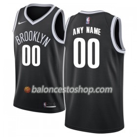 Camiseta Hombre NBA Brooklyn Nets Personalizadas Nike 2017-18 Negro Swingman